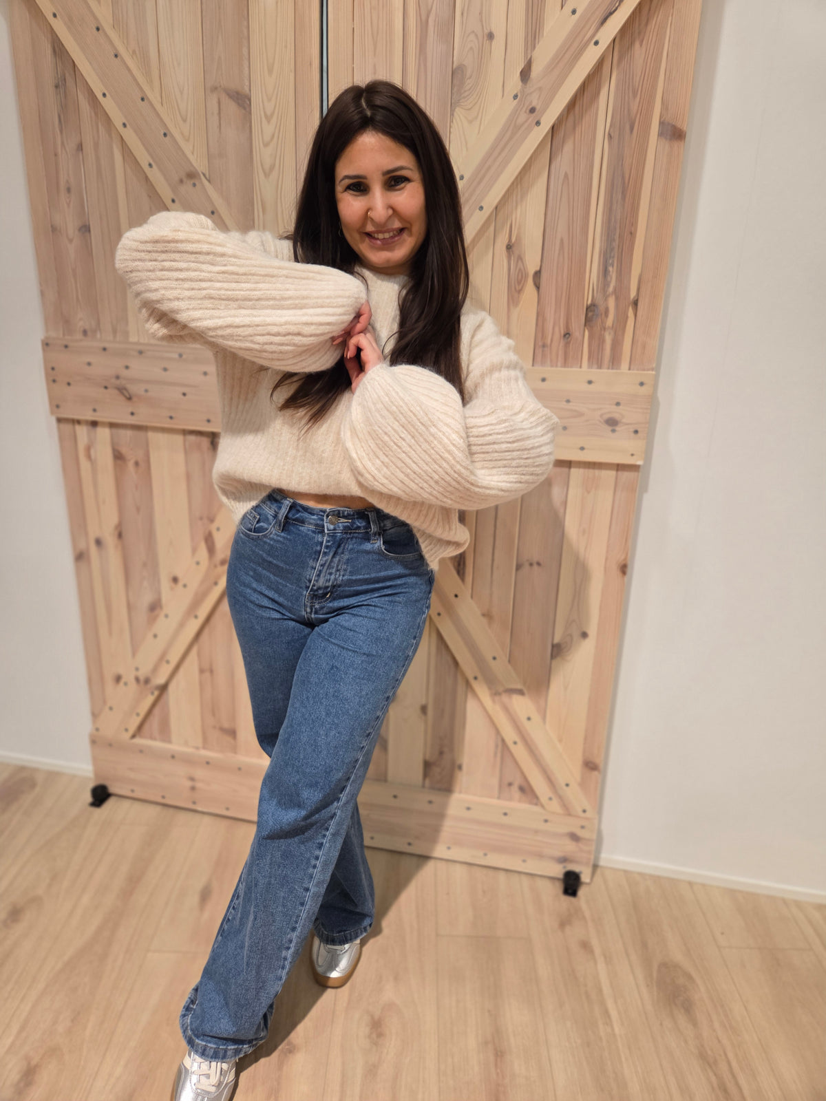 Pullover Cloudy Rib - Unique Flores 