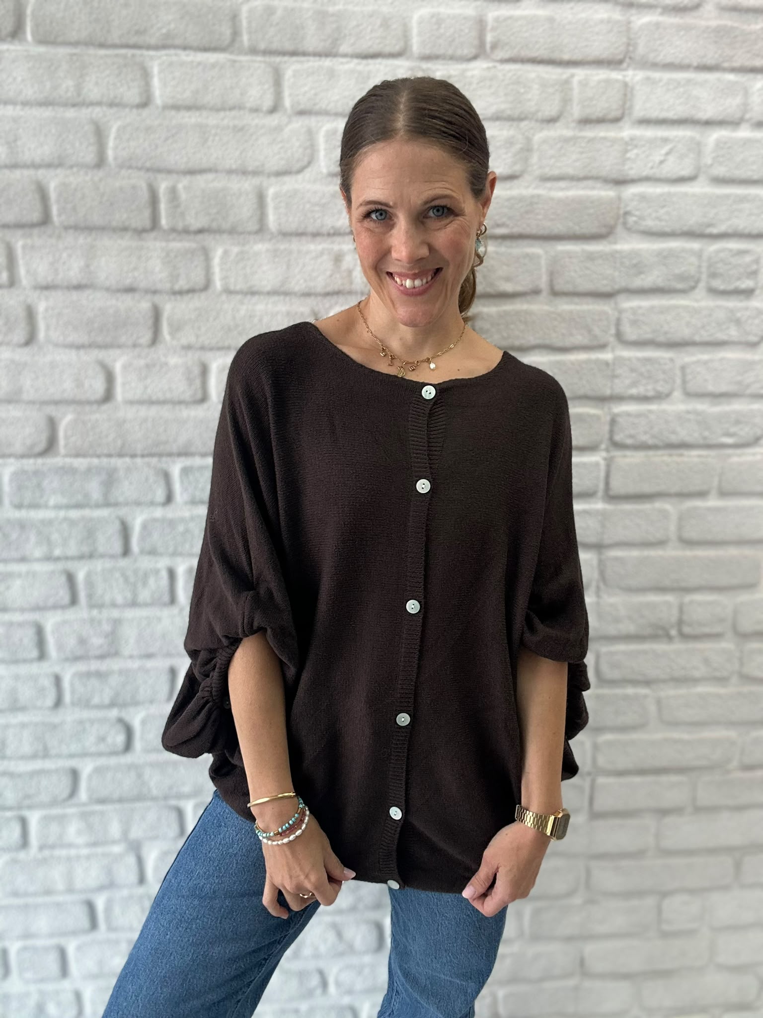 Oversize Cardigan - Unique Flores 