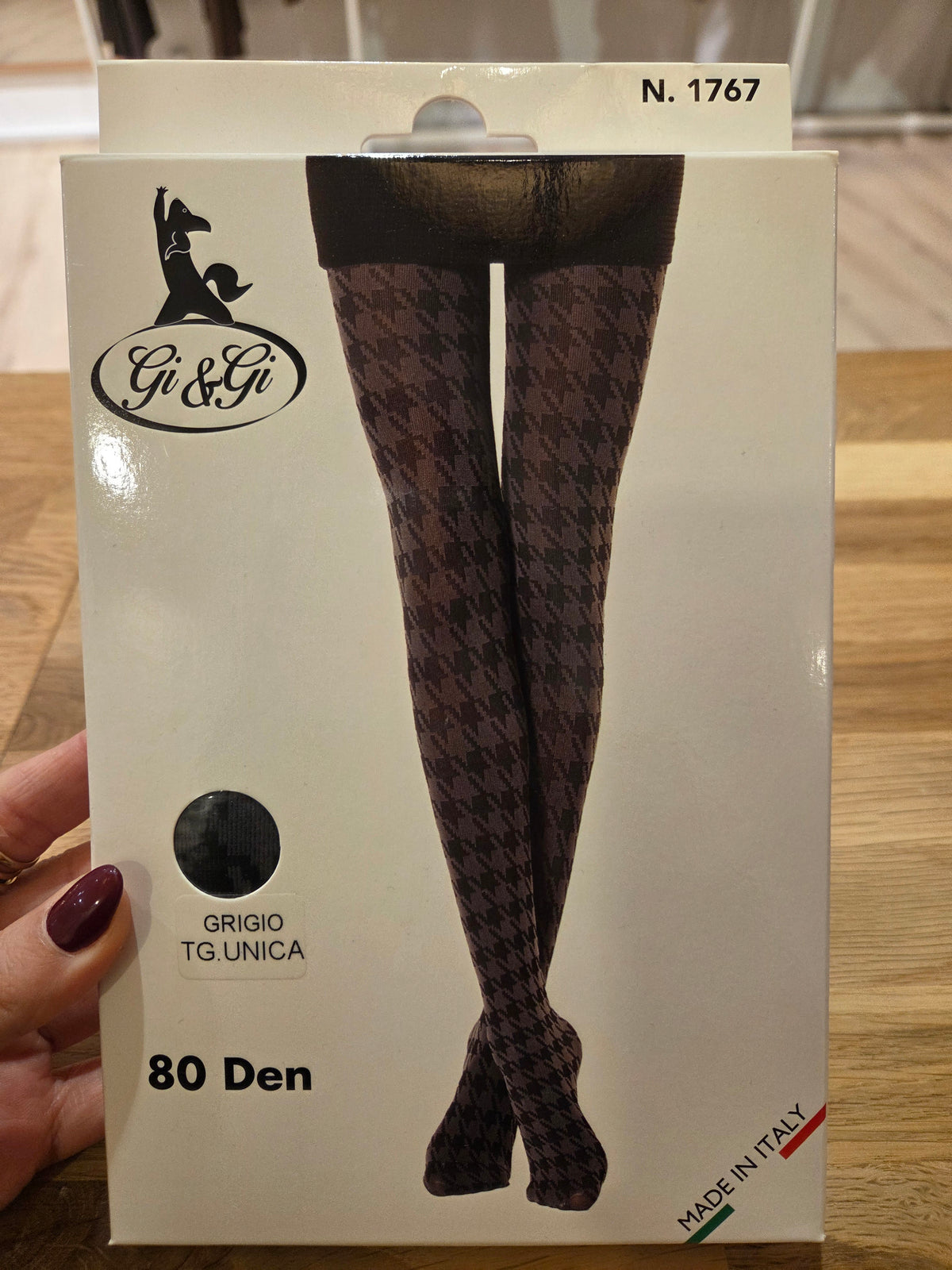 Strumpfhose Grau/Schwarz