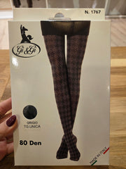 Strumpfhose Grau/Schwarz