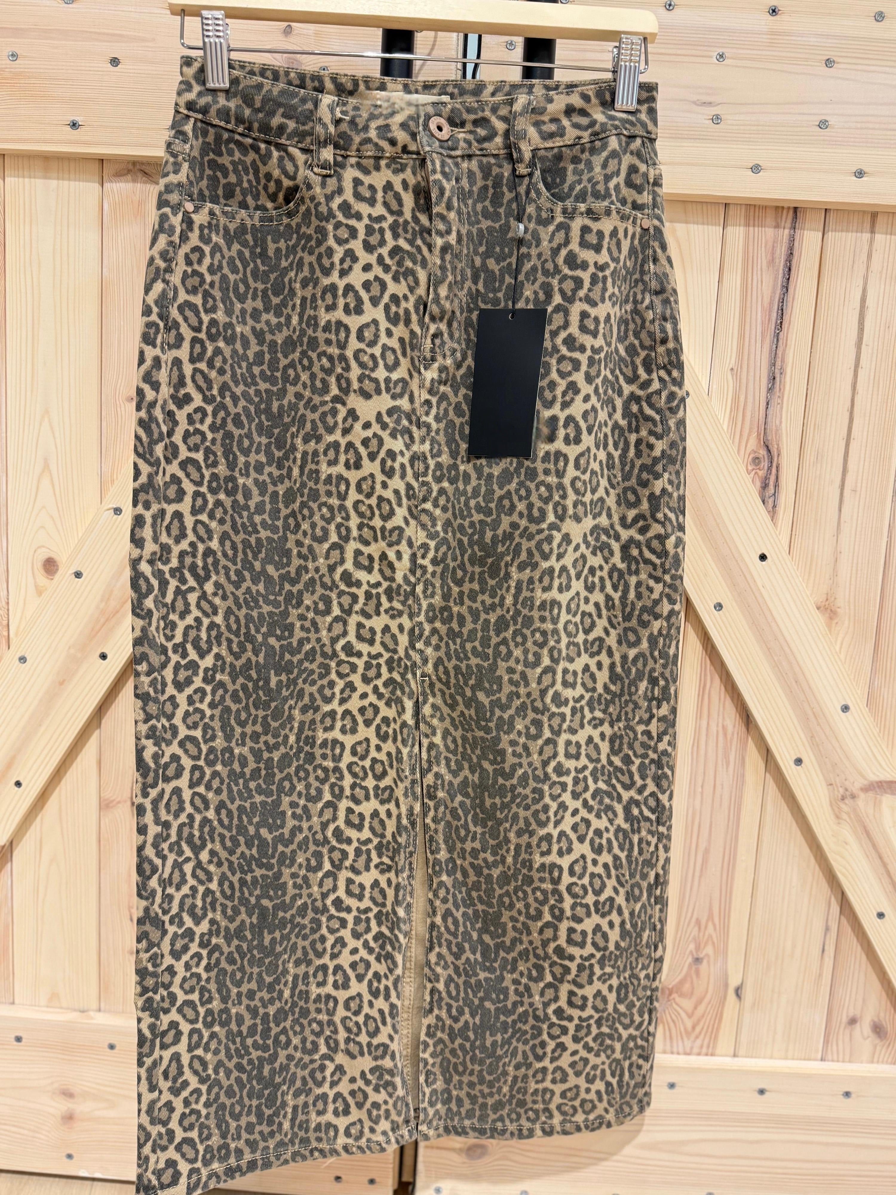 Leoparden-Midirock - Unique Flores 