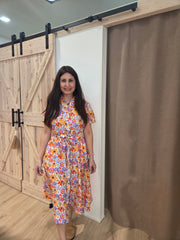 Midikleid Blumenprint - Unique Flores 