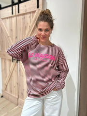 Sweatshirt Streifen