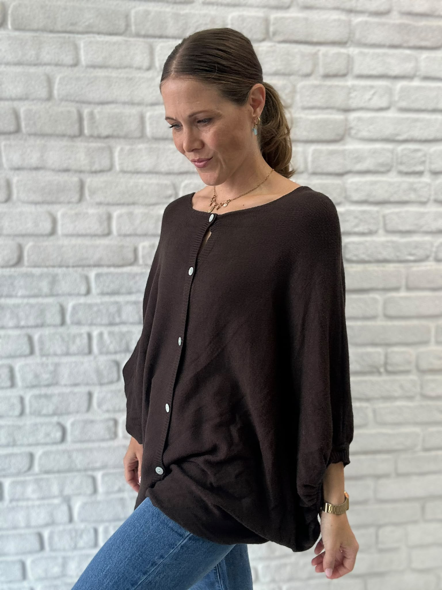 Oversize Cardigan - Unique Flores 