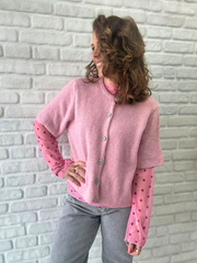 Cardigan 3/4 Arm - Unique Flores 