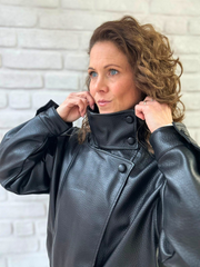 Biker Jacke Schwarz