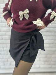 Skort mit feinen Strasssteinchen - Unique Flores 