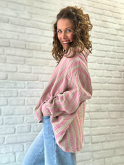 Musselin Bluse Stripes - Unique Flores 