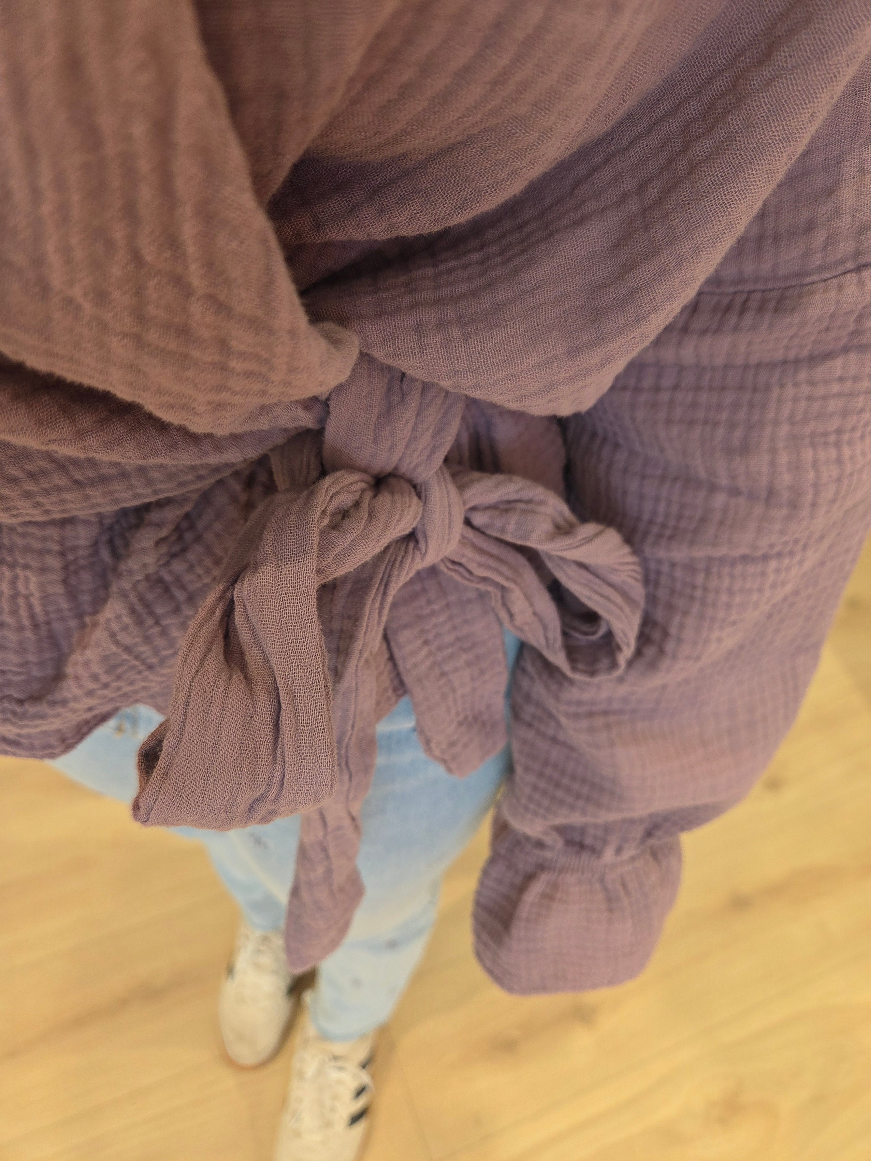 Musselin Wickelbluse