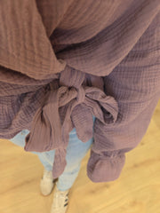Musselin Wickelbluse