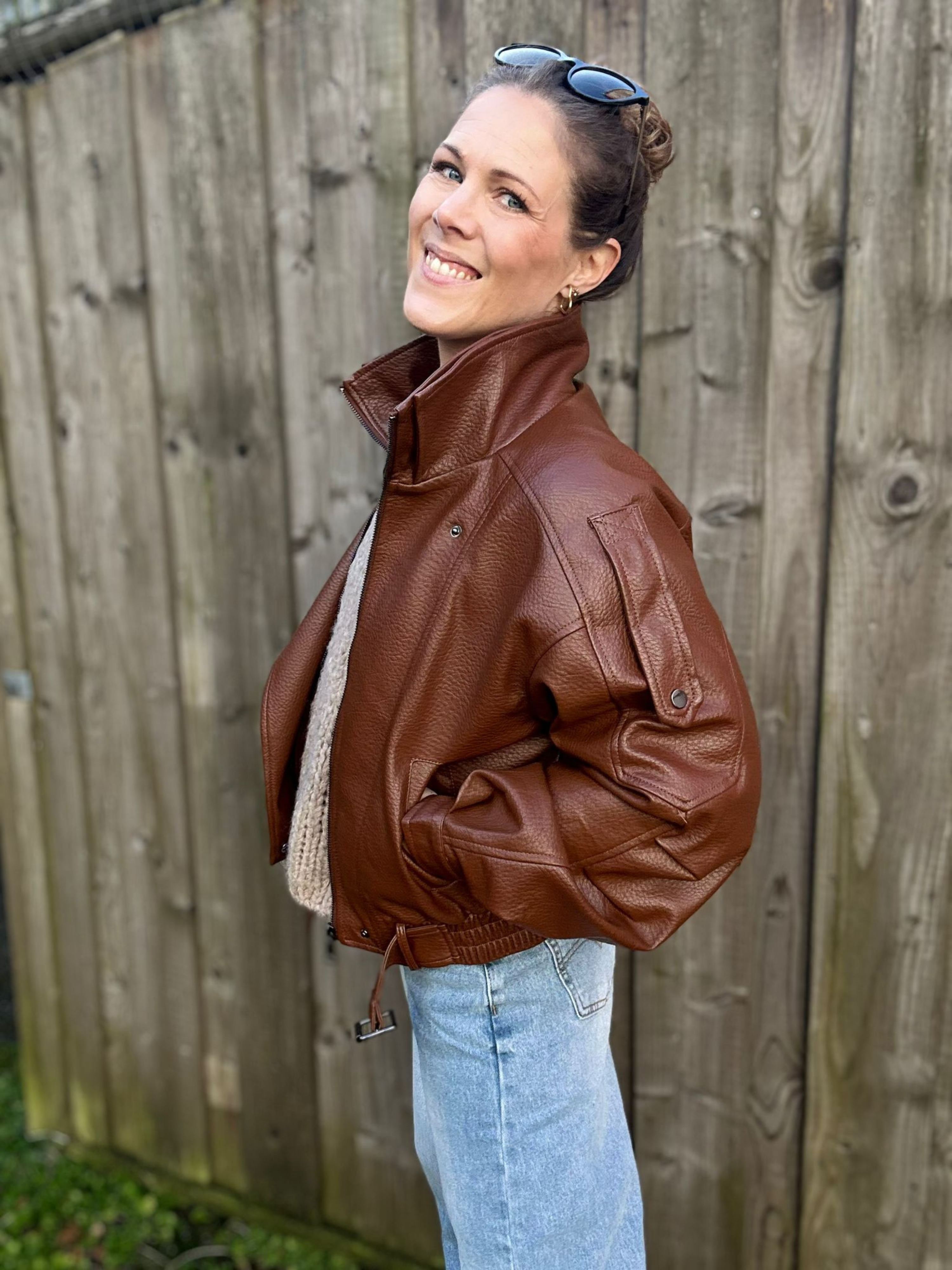 Biker Jacke - Unique Flores 