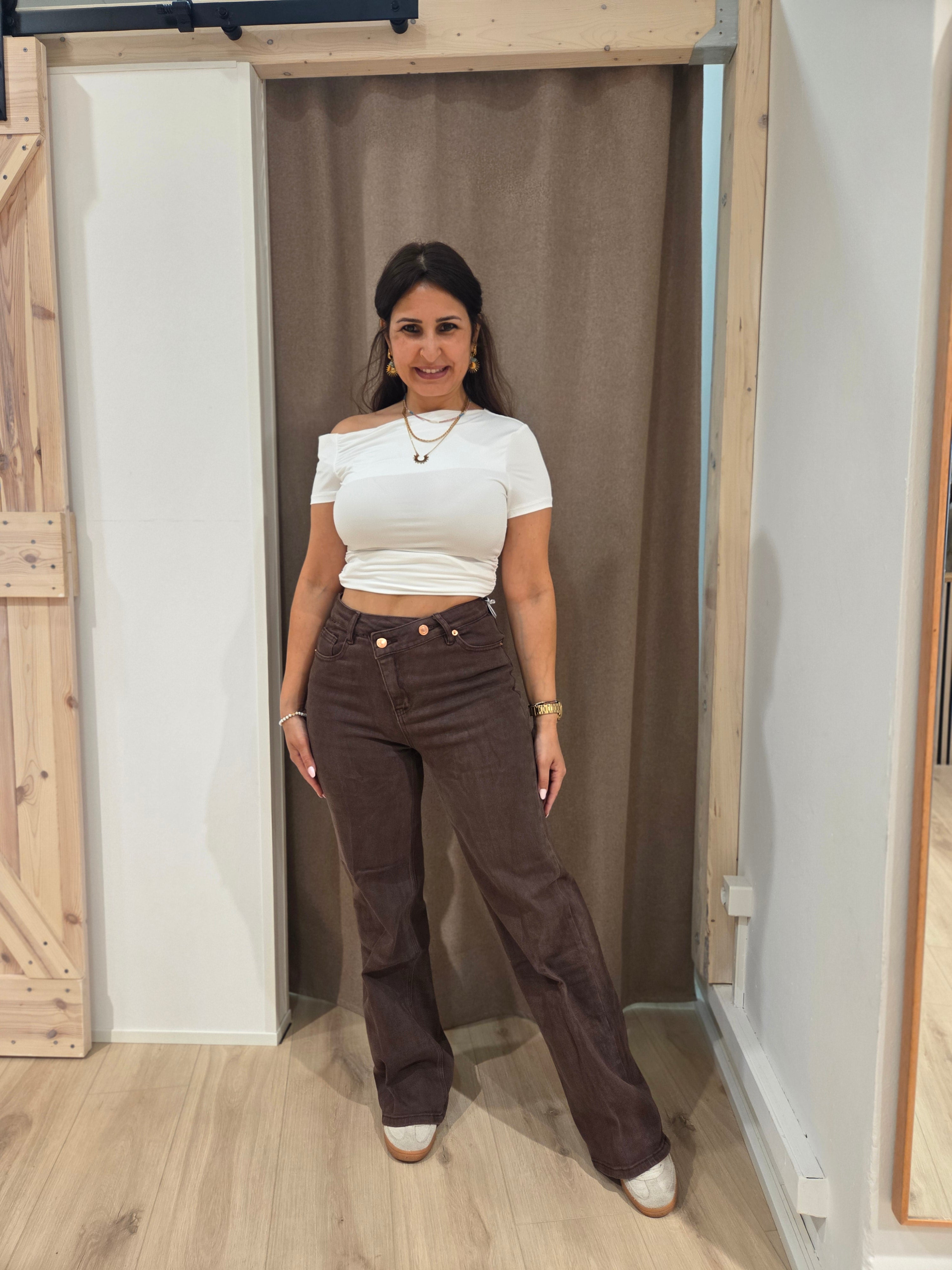 Wide Leg Braun - Unique Flores 