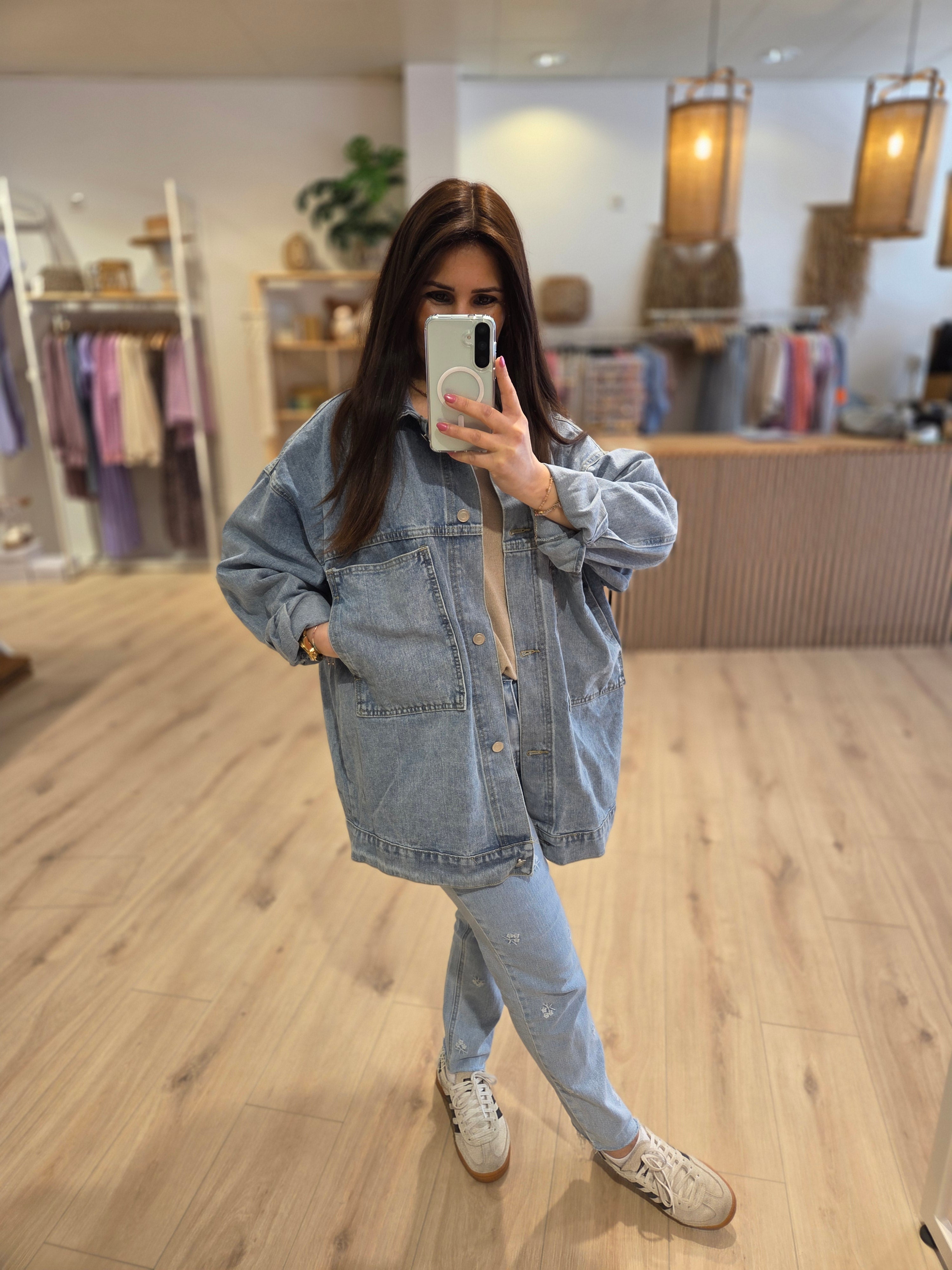 Oversize Jeansjacke