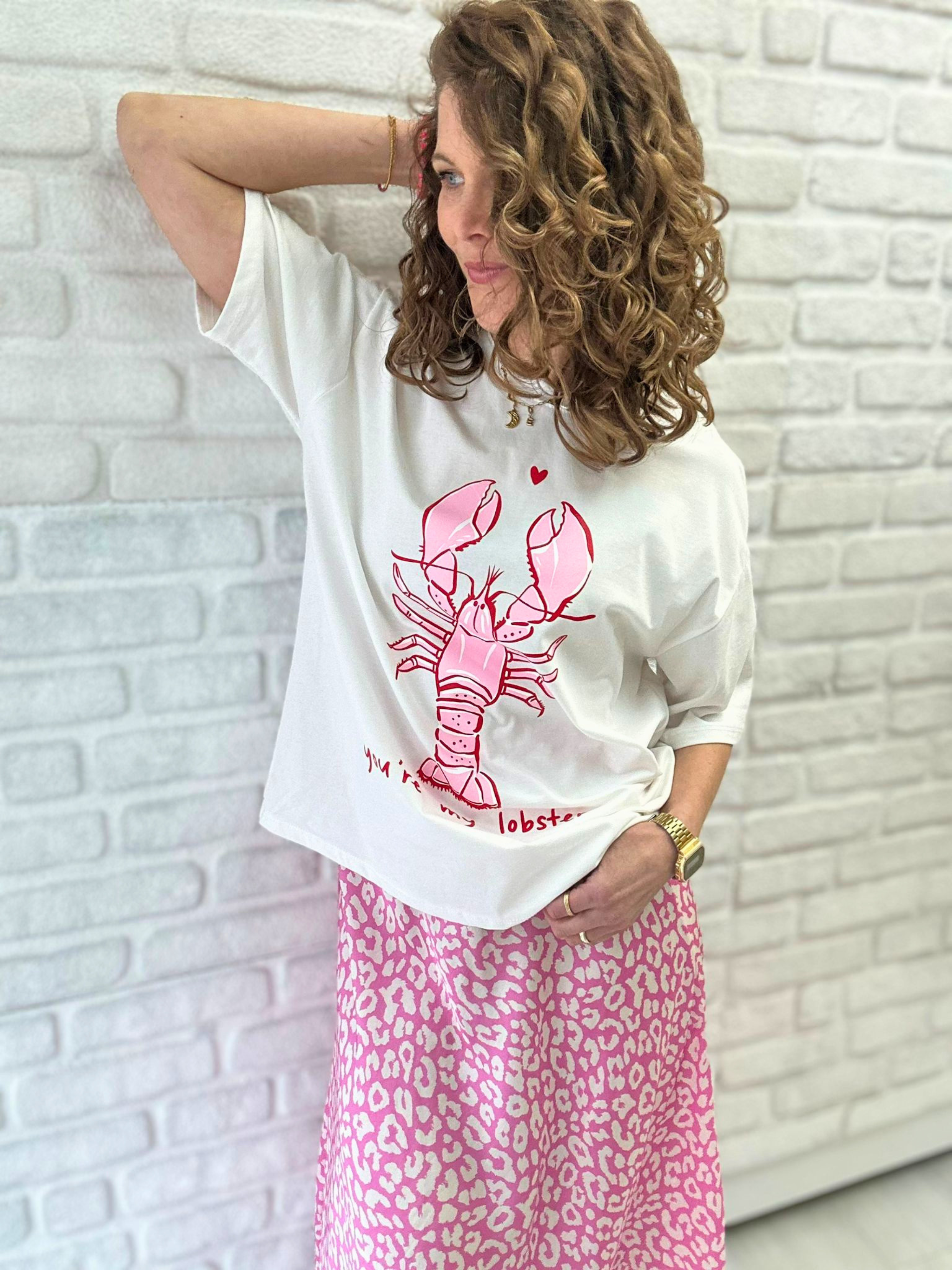 T-Shirt Lobster - Unique Flores 