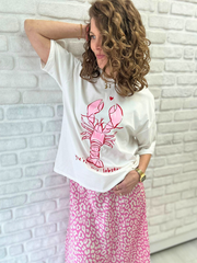 T-Shirt Lobster - Unique Flores 