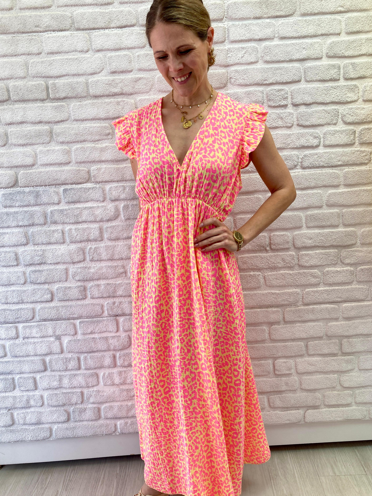 Maxikleid Emy Leo - Unique Flores 