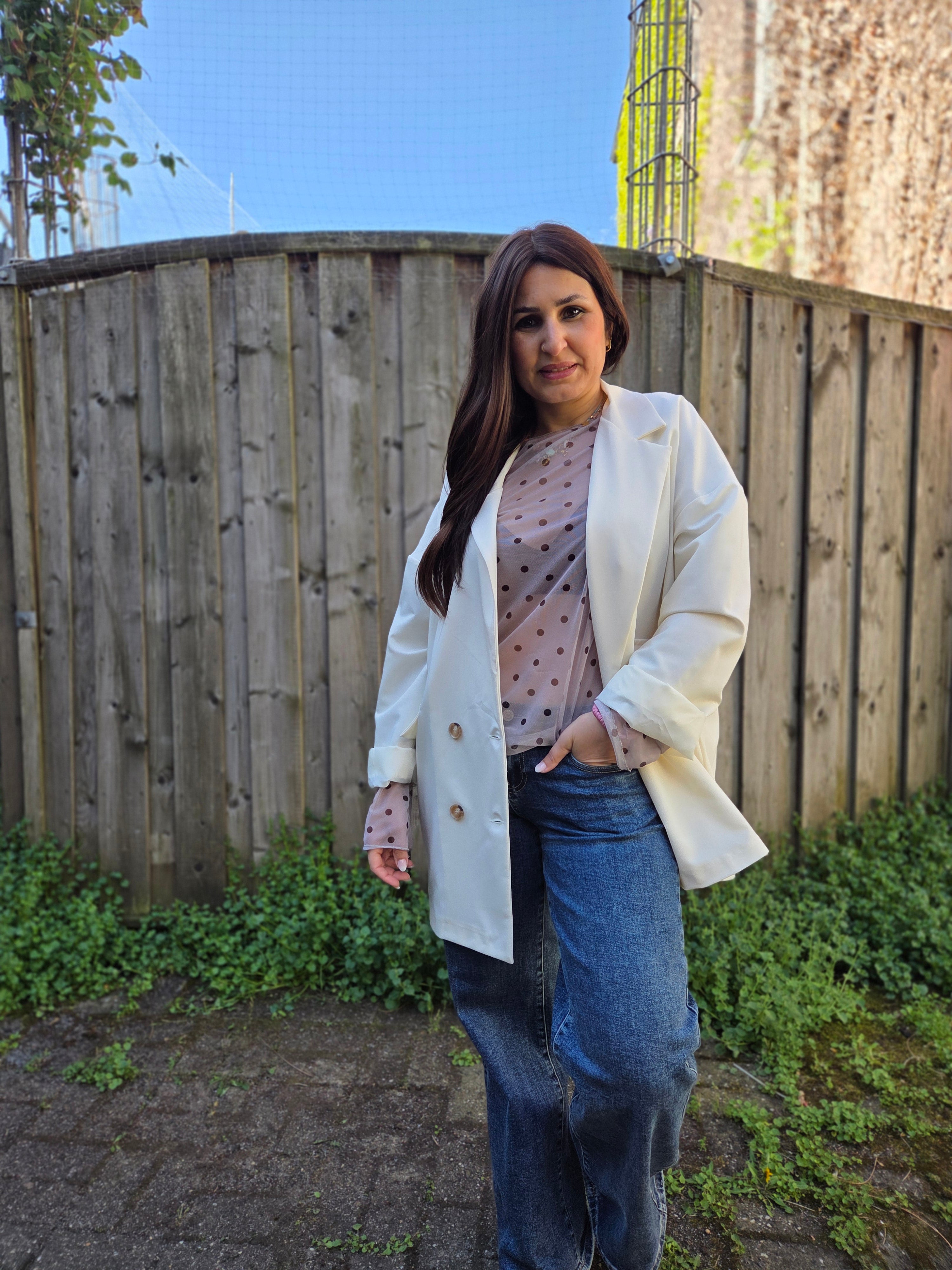 Oversized Blazer - Unique Flores 