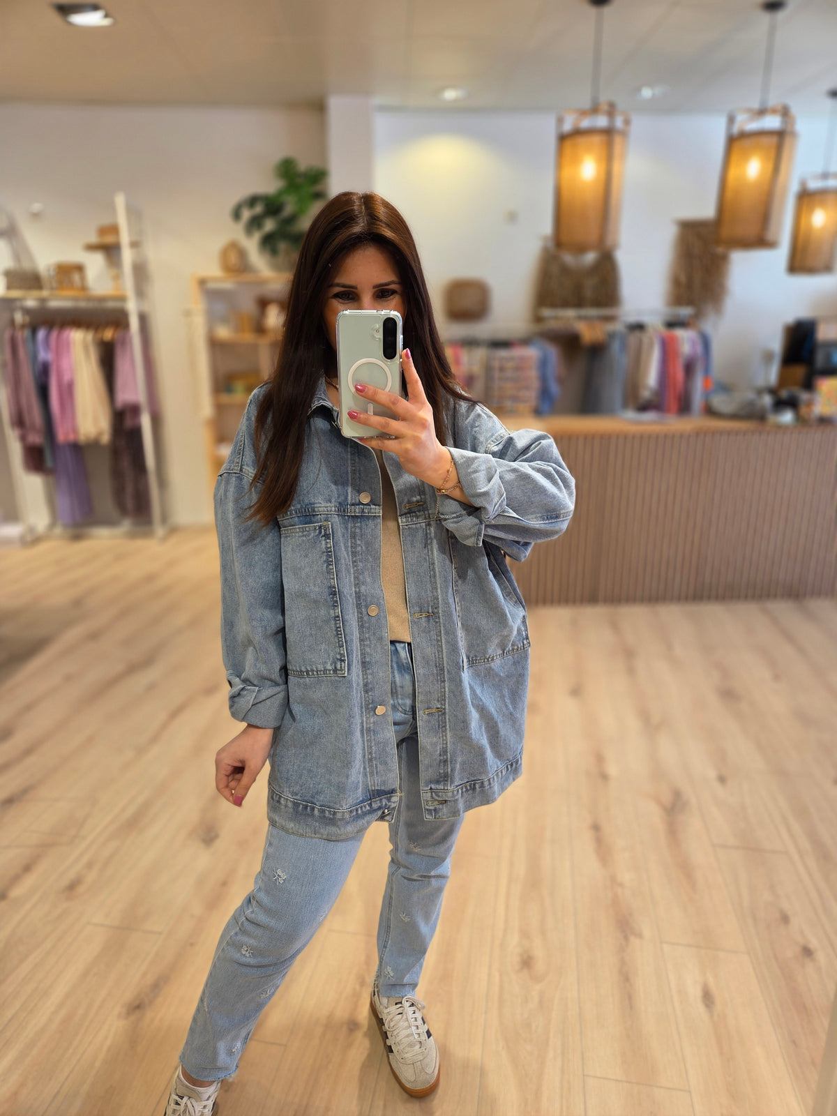 Oversize Jeansjacke