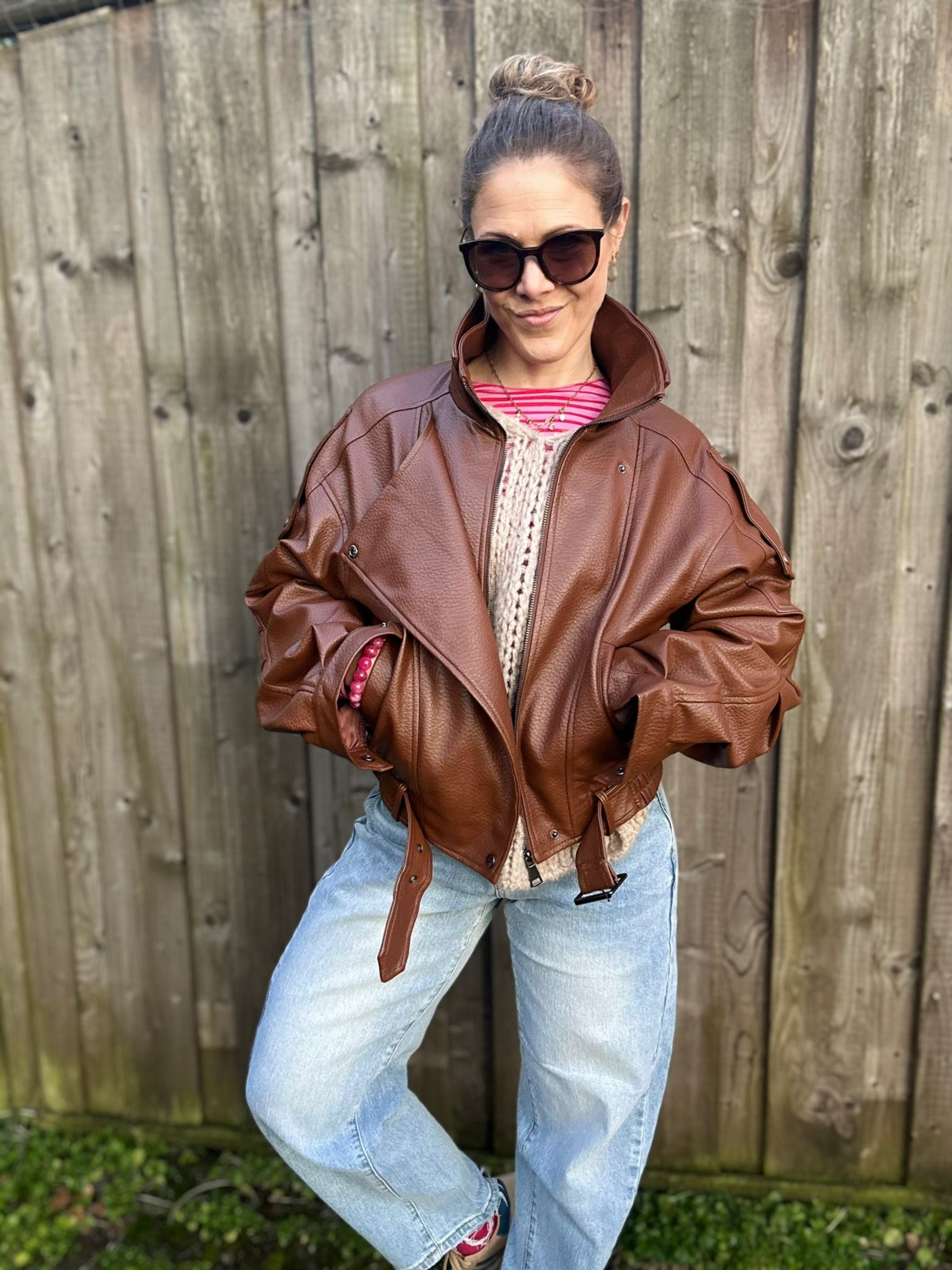 Biker Jacke - Unique Flores 
