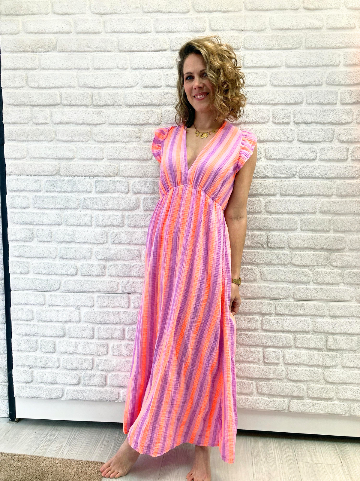 Maxikleid Emy Stripe