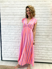 Maxikleid Emy Stripe