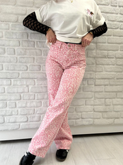 Wide Leg Rosa Leo - Unique Flores 